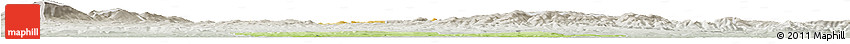 Physical Horizon Map of Myslenice, lighten, semi-desaturated