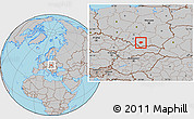 Gray Location Map of Myslenice