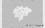 Gray Map of Myslenice, single color outside