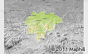 Physical Map of Myslenice, desaturated