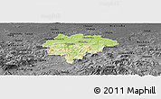 Physical Panoramic Map of Myslenice, darken, desaturated