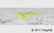 Physical Panoramic Map of Myslenice, lighten, desaturated