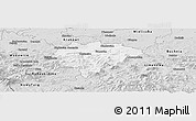 Silver Style Panoramic Map of Myslenice