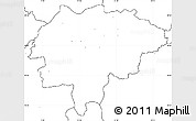 Blank Simple Map of Myslenice, no labels