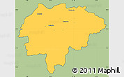 Savanna Style Simple Map of Myslenice, cropped outside