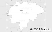 Silver Style Simple Map of Myslenice