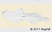 Classic Style 3D Map of Nowy Targ, single color outside