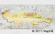 Physical 3D Map of Nowy Targ, lighten, semi-desaturated