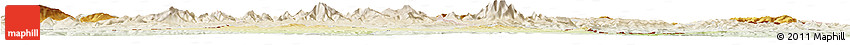 Physical Horizon Map of Nowy Targ, lighten