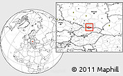 Blank Location Map of Nowy Targ, highlighted parent region