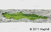 Satellite Panoramic Map of Nowy Targ, lighten, semi-desaturated