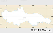 Classic Style Simple Map of Nowy Targ, single color outside