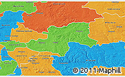 Political 3D Map of Olkusz