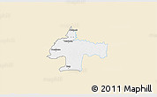Classic Style 3D Map of Oswiecim, single color outside