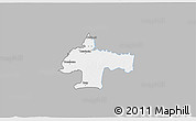 Gray 3D Map of Oswiecim, single color outside