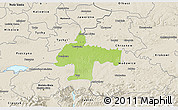 Physical 3D Map of Oswiecim, shaded relief outside