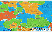 Political 3D Map of Oswiecim