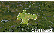 Satellite 3D Map of Oswiecim, darken