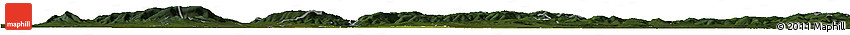 Satellite Horizon Map of Oswiecim, darken