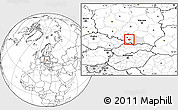 Blank Location Map of Oswiecim, highlighted parent region