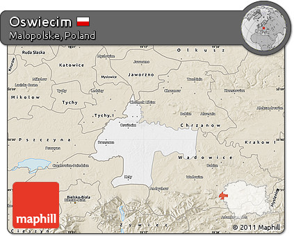 Classic Style Map of Oswiecim