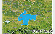 Political Map of Oswiecim, satellite outside