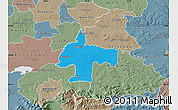Political Map of Oswiecim, semi-desaturated