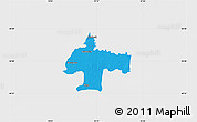 Political Map of Oswiecim, single color outside