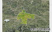 Satellite Map of Oswiecim, semi-desaturated