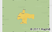 Savanna Style Map of Oswiecim, single color outside