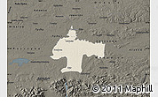Shaded Relief Map of Oswiecim, darken