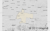 Shaded Relief Map of Oswiecim, desaturated