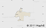 Shaded Relief Map of Oswiecim, single color outside