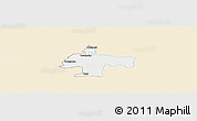 Classic Style Panoramic Map of Oswiecim, single color outside