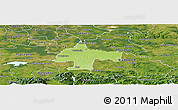 Physical Panoramic Map of Oswiecim, satellite outside