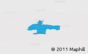 Political Panoramic Map of Oswiecim, cropped outside