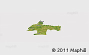 Satellite Panoramic Map of Oswiecim, cropped outside