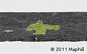 Satellite Panoramic Map of Oswiecim, darken, desaturated