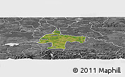 Satellite Panoramic Map of Oswiecim, desaturated