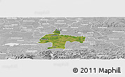 Satellite Panoramic Map of Oswiecim, lighten, desaturated