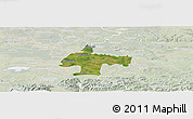 Satellite Panoramic Map of Oswiecim, lighten