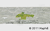 Satellite Panoramic Map of Oswiecim, lighten, semi-desaturated