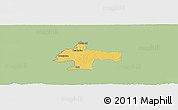 Savanna Style Panoramic Map of Oswiecim, single color outside