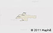 Shaded Relief Panoramic Map of Oswiecim, cropped outside