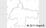 Blank Simple Map of Oswiecim, cropped outside, no labels