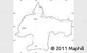 Blank Simple Map of Oswiecim, cropped outside