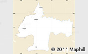 Classic Style Simple Map of Oswiecim, single color outside