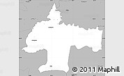 Gray Simple Map of Oswiecim