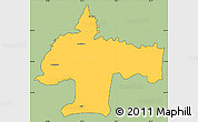 Savanna Style Simple Map of Oswiecim, cropped outside
