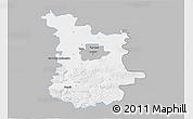 Gray 3D Map of Tarnow I, single color outside